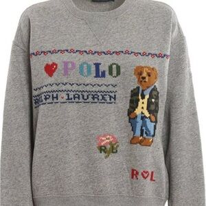 Women’s Polo Ralph Lauren Embroidered Bear Heart Sweatshirtrt